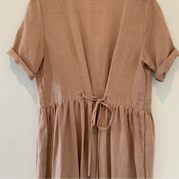 Simply Gray Linen Dress - Picture 5 of 9